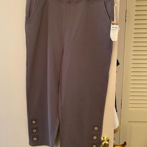 NWT Escape by Habitat Cropped Elastic Waist Knit Pants